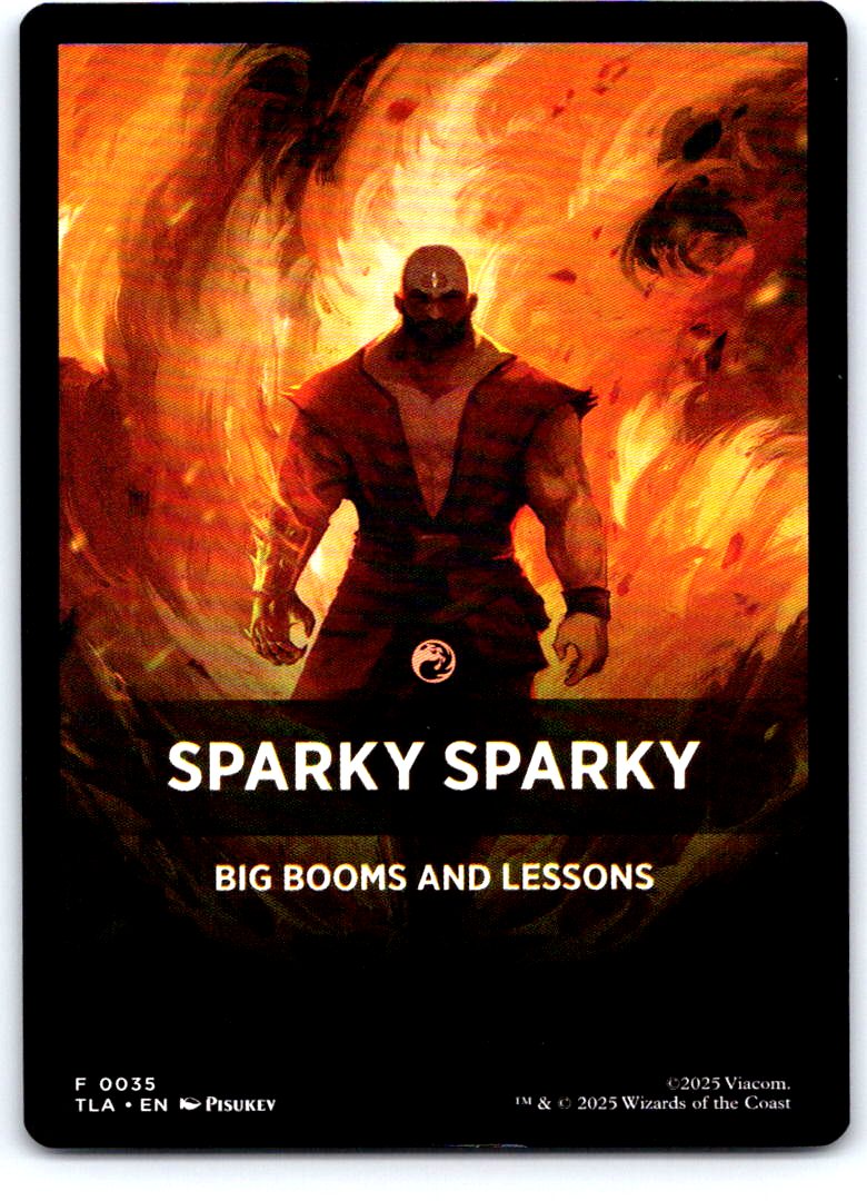 Sparky Sparky Theme Card 35 Avatar: The Last Airbender Magic: The Gathering NM