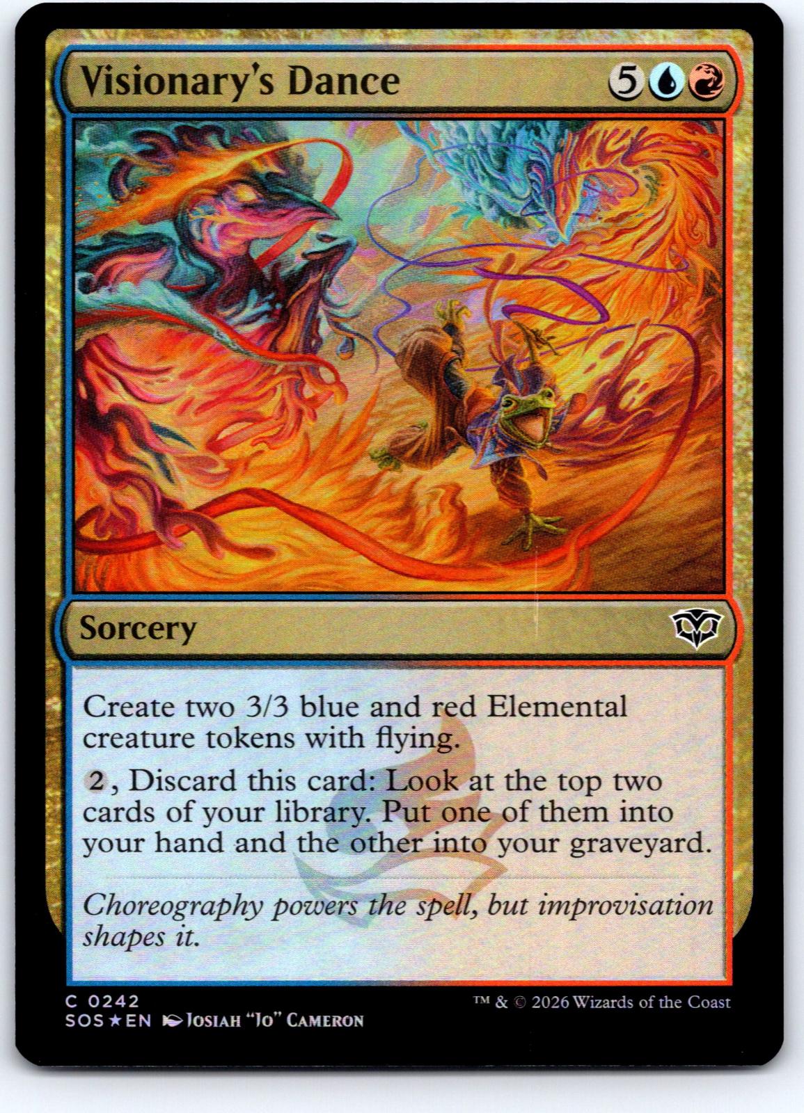 Visionary's Dance 242 Common Secrets of Strixhaven Magic: The Gathering Foil NM