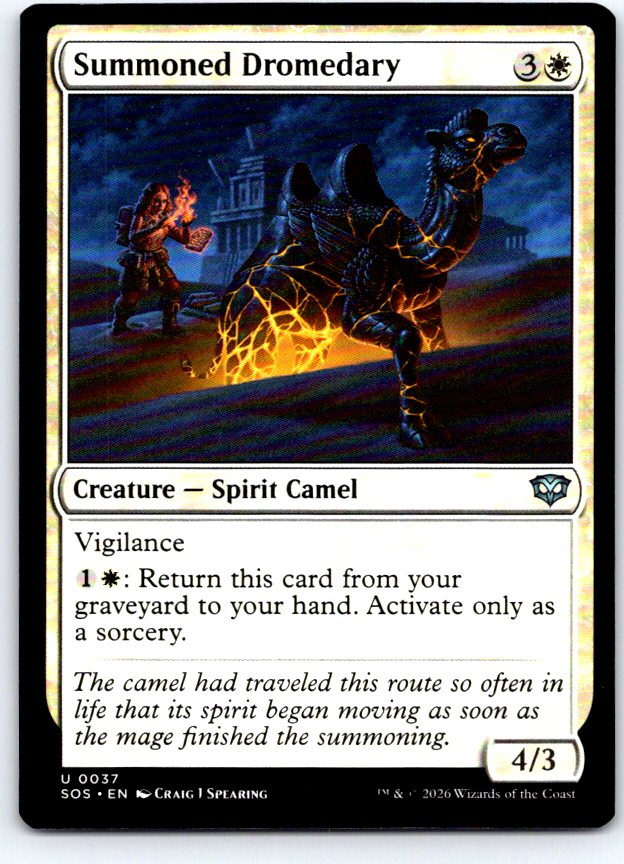 Summoned Dromedary 37 Uncommon Secrets of Strixhaven Magic: The Gathering NM
