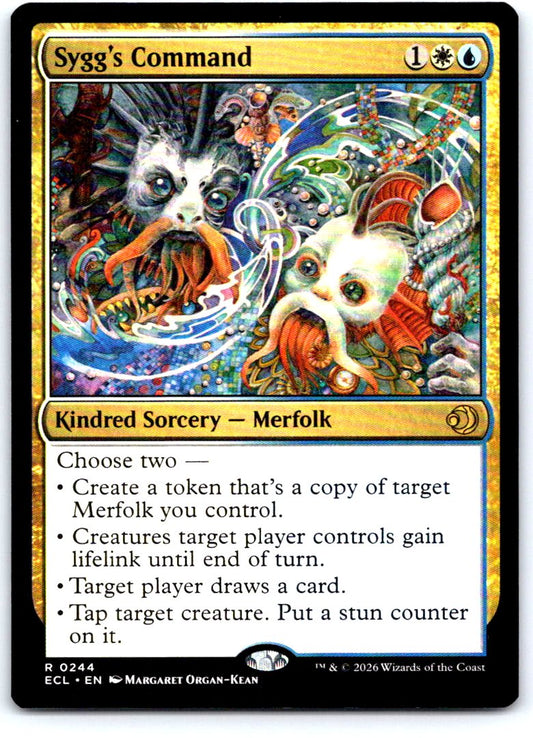 Sygg's Command 244 Rare Lorwyn Eclipsed Magic: The Gathering Near Mint