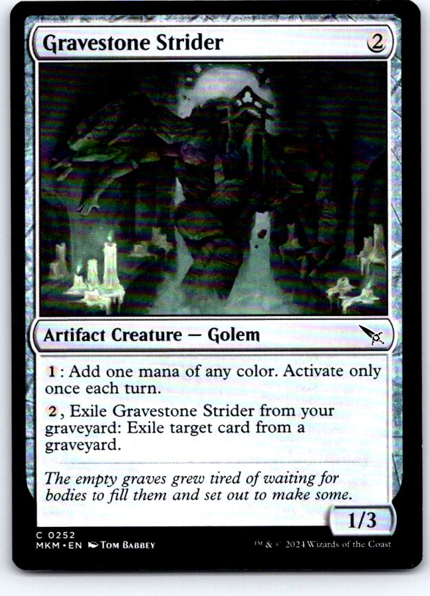 Gravestone Strider 252 Common Murders at Karlov Manor Magic: The Gathering NM
