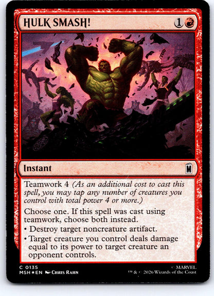 HULK SMASH! 135 Common Marvel Super Heroes Magic: The Gathering Foil Near Mint