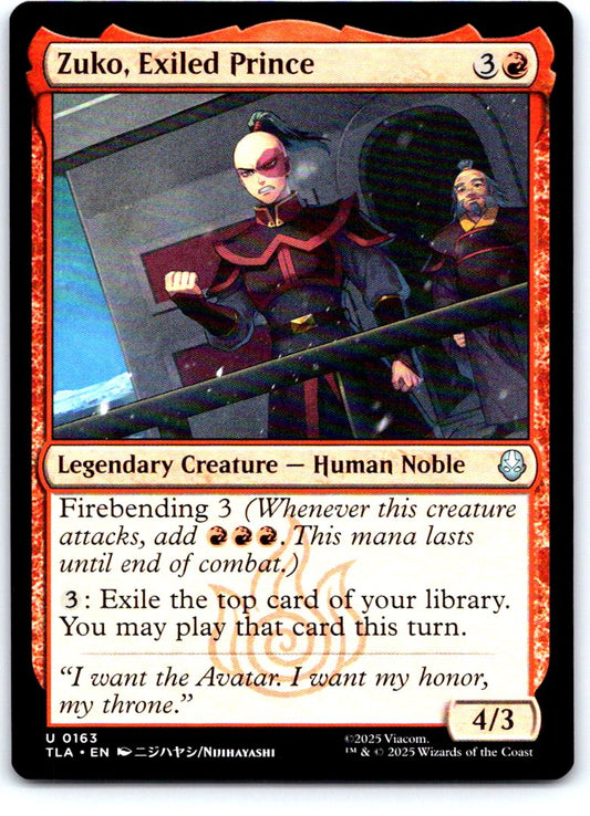 Zuko, Exiled Prince 163 Avatar: The Last Airbender Magic: The Gathering NM