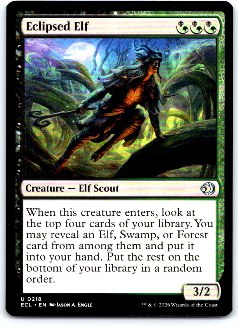Eclipsed Elf 218 Uncommon Lorwyn Eclipsed Magic: The Gathering Near Mint