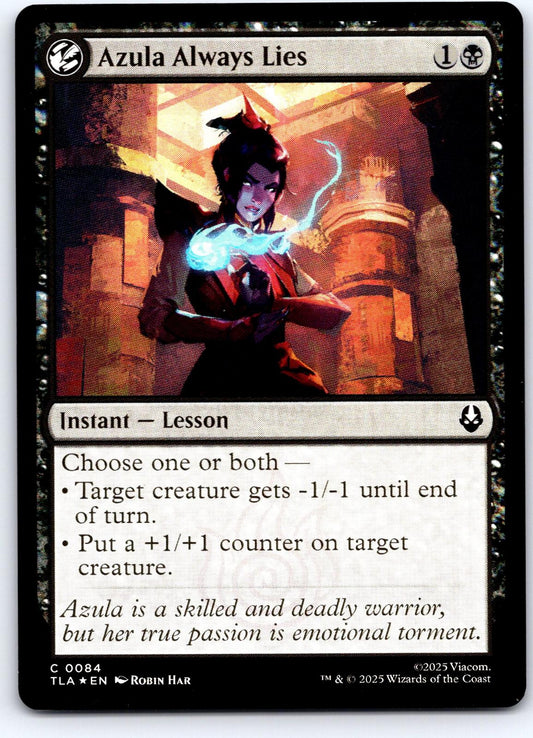 Azula Always Lies 84 Avatar: The Last Airbender Magic: The Gathering Foil NM