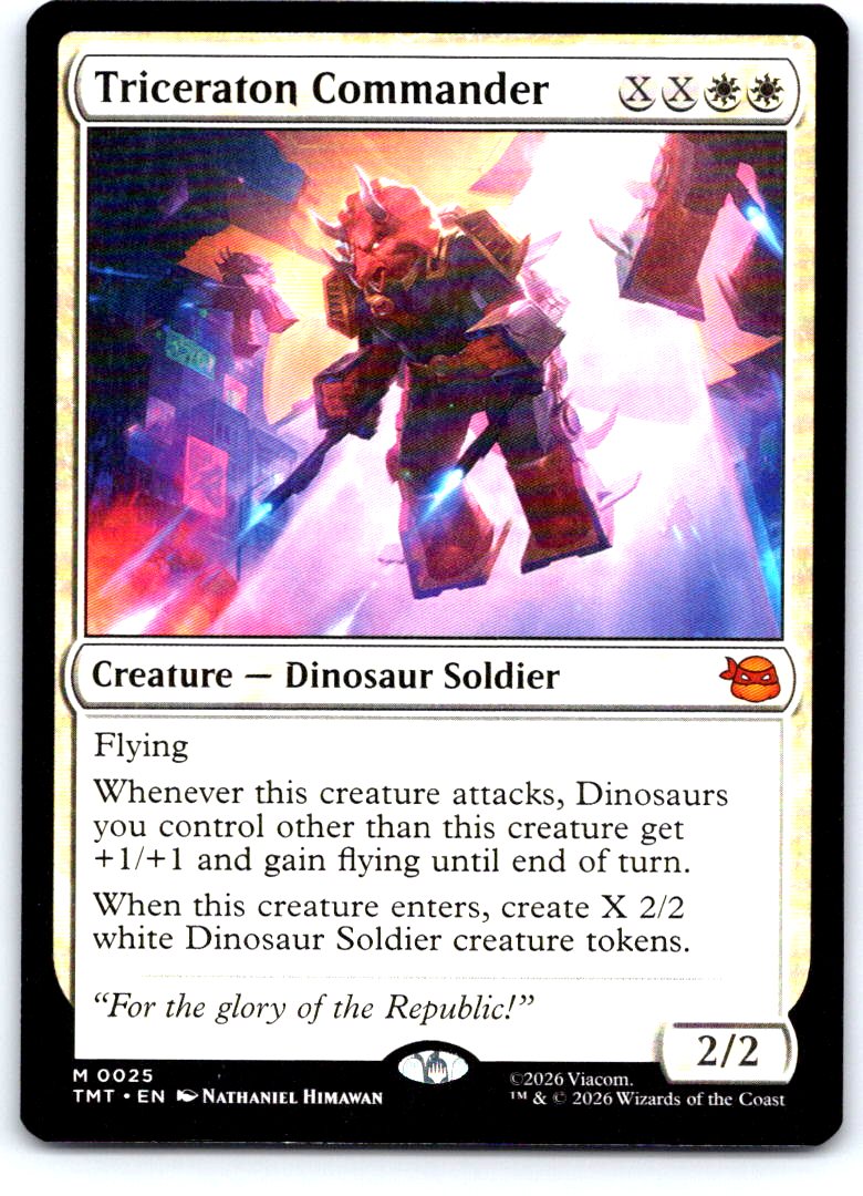 Triceraton Commander 0025 Teenage Mutant Ninja Turtles Magic: The Gathering NM