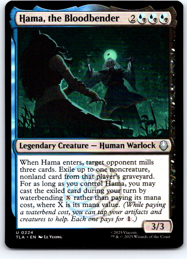 Hama, the Bloodbender 224 Avatar: The Last Airbender Magic: The Gathering NM