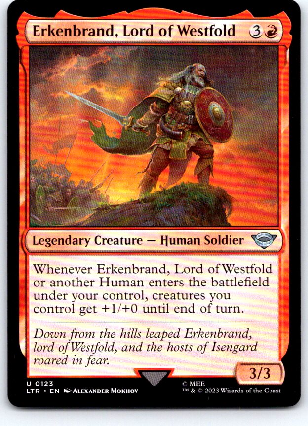 Erkenbrand, Lord of Westfold 123 Universes Beyond: LOTR Magic: The Gathering NM