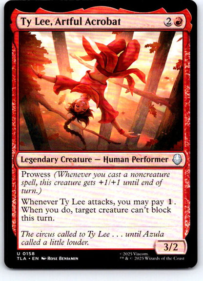 Ty Lee, Artful Acrobat 158 Avatar: The Last Airbender Magic: The Gathering NM