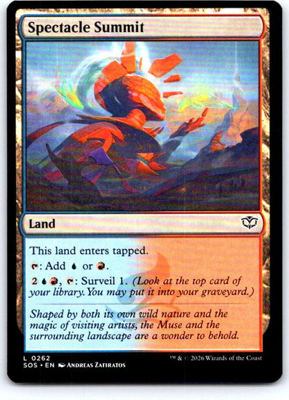 Spectacle Summit 262 Land Secrets of Strixhaven Magic: The Gathering Near Mint