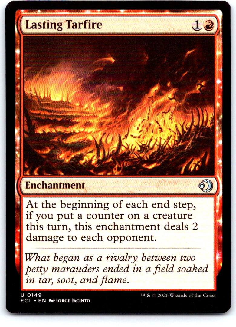 Lasting Tarfire 149 Uncommon Lorwyn Eclipsed Magic: The Gathering Near Mint