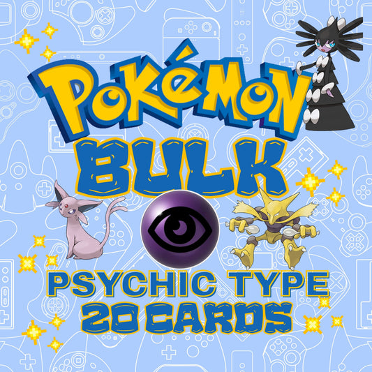 PSYCHIC TYPE POKÉMON — 20 CARD LOT!