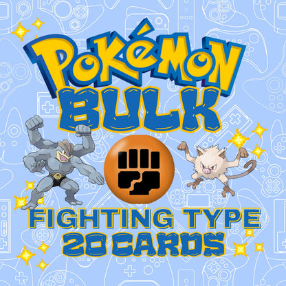 FIGHTING TYPE POKÉMON — 20 CARD LOT!