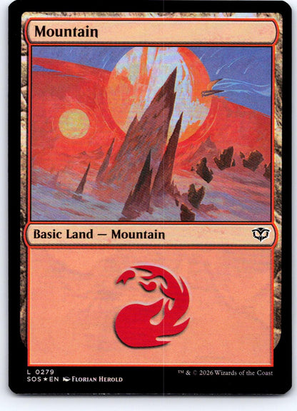 Mountain (0279) 279 Land Secrets of Strixhaven Magic: The Gathering Foil NM