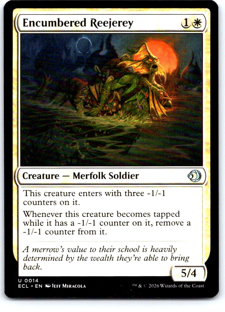 Encumbered Reejerey 14 Uncommon Lorwyn Eclipsed Magic: The Gathering Near Mint