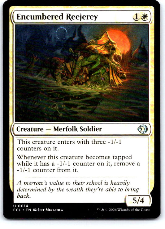 Encumbered Reejerey 14 Uncommon Lorwyn Eclipsed Magic: The Gathering Near Mint