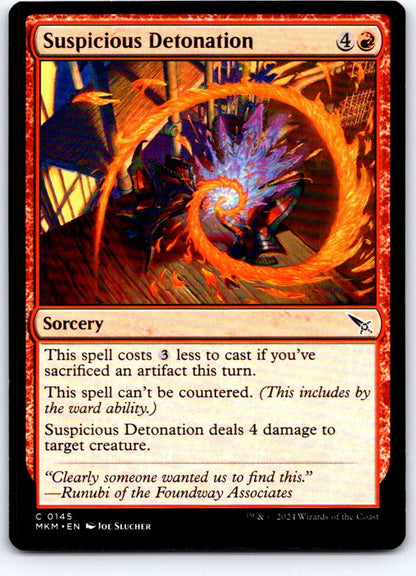 Suspicious Detonation 145 Common Murders at Karlov Manor Magic: The Gathering NM