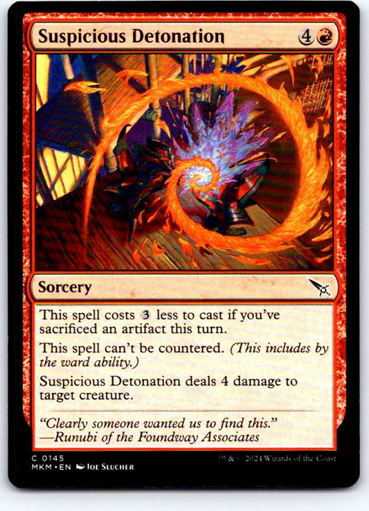 Suspicious Detonation 145 Common Murders at Karlov Manor Magic: The Gathering NM