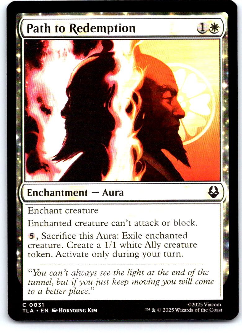 Path to Redemption 31 Common Avatar: The Last Airbender Magic: The Gathering NM