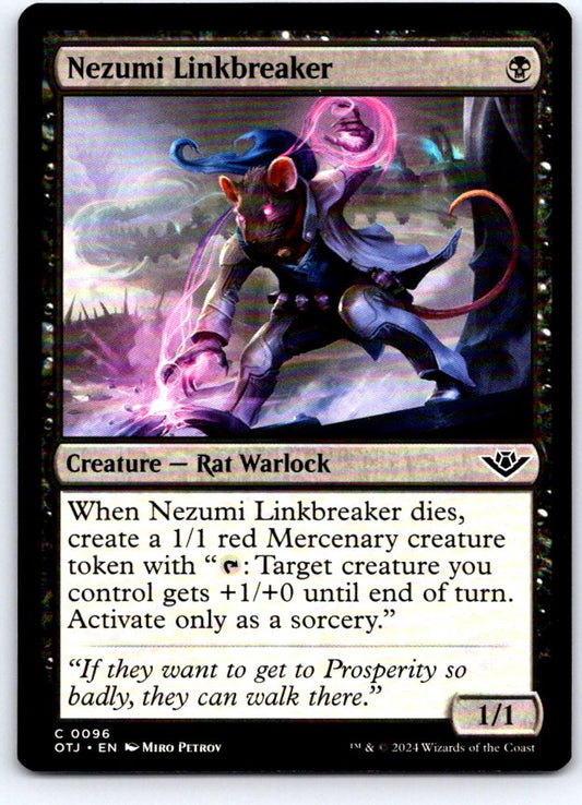 Nezumi Linkbreaker 96 Common Outlaws of Thunder Junction Magic: The Gathering NM