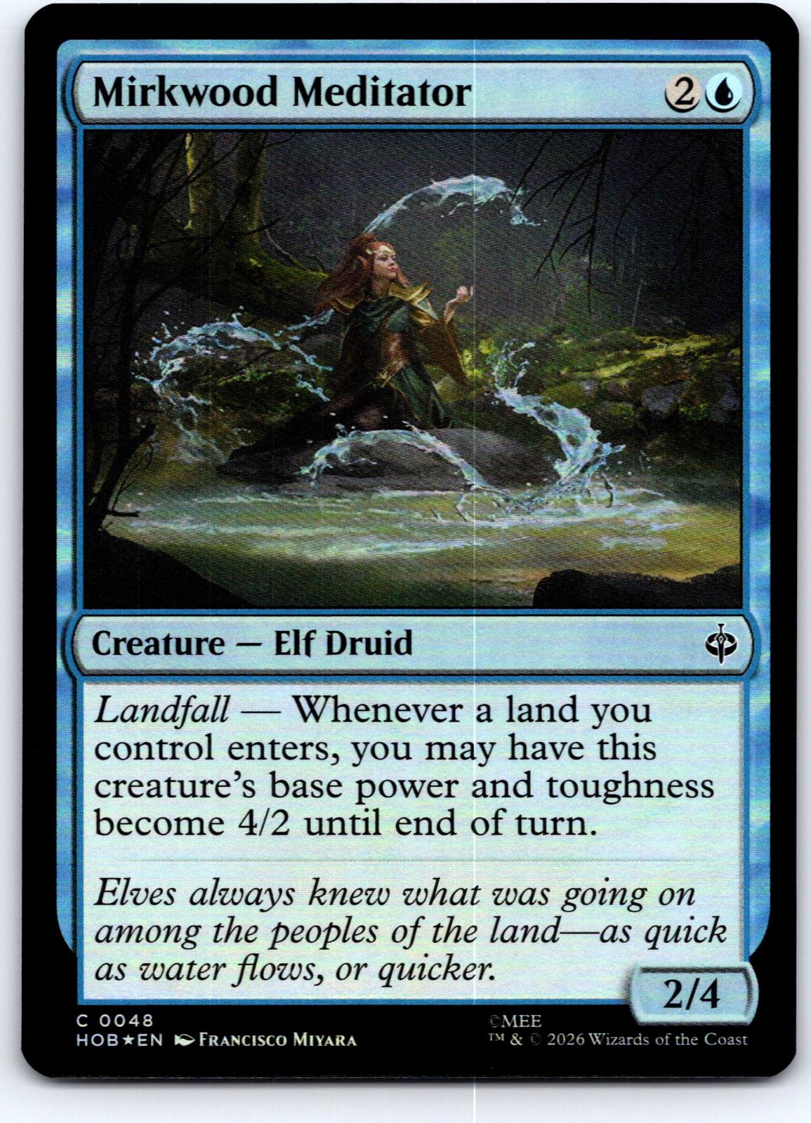 Mirkwood Meditator 48 Common The Hobbit Magic: The Gathering Foil Near Mint