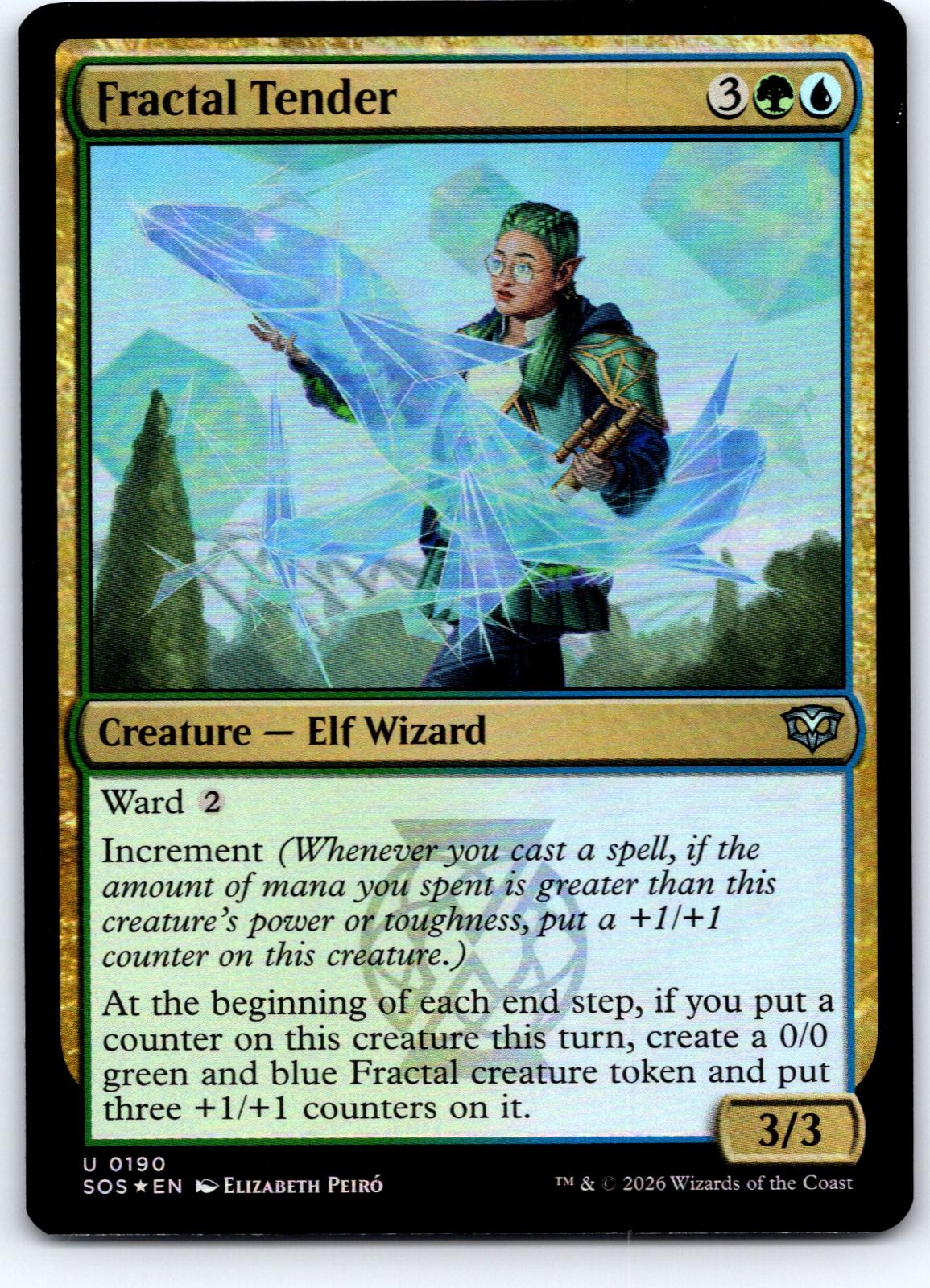 Fractal Tender 190 Uncommon Secrets of Strixhaven Magic: The Gathering Foil NM