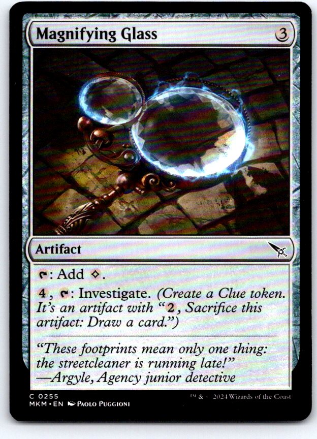 Magnifying Glass 255 Common Murders at Karlov Manor Magic: The Gathering NM