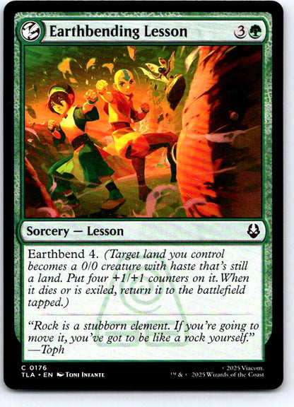 Earthbending Lesson 176 Avatar: The Last Airbender Magic: The Gathering NM