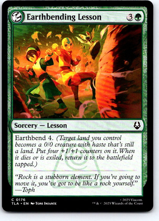 Earthbending Lesson 176 Avatar: The Last Airbender Magic: The Gathering NM