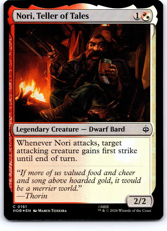 Nori, Teller of Tales 161 Common The Hobbit Magic: The Gathering Foil Near Mint
