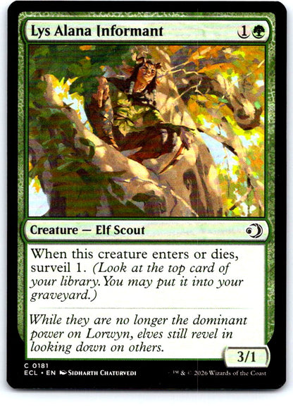 Lys Alana Informant 181 Common Lorwyn Eclipsed Magic: The Gathering Near Mint