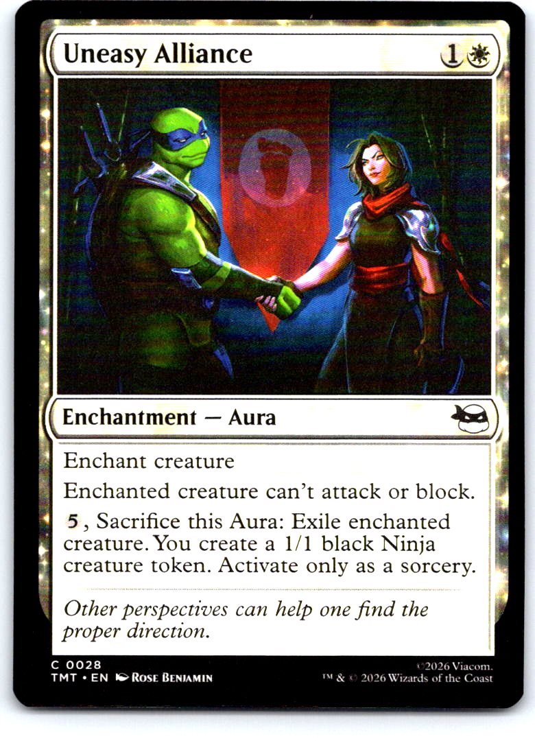Uneasy Alliance 0028 Common Teenage Mutant Ninja Turtles Magic: The Gathering NM