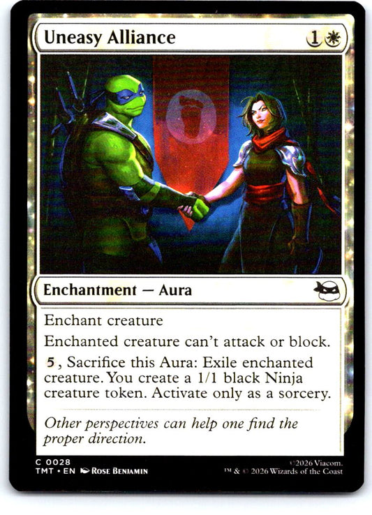 Uneasy Alliance 0028 Common Teenage Mutant Ninja Turtles Magic: The Gathering NM