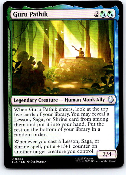 Guru Pathik 223 Uncommon Avatar: The Last Airbender Magic: The Gathering NM