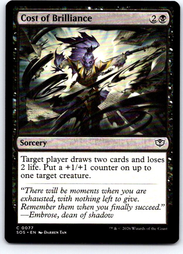 Cost of Brilliance 77 Common Secrets of Strixhaven Magic: The Gathering NM