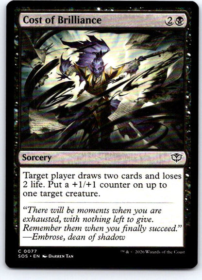 Cost of Brilliance 77 Common Secrets of Strixhaven Magic: The Gathering NM