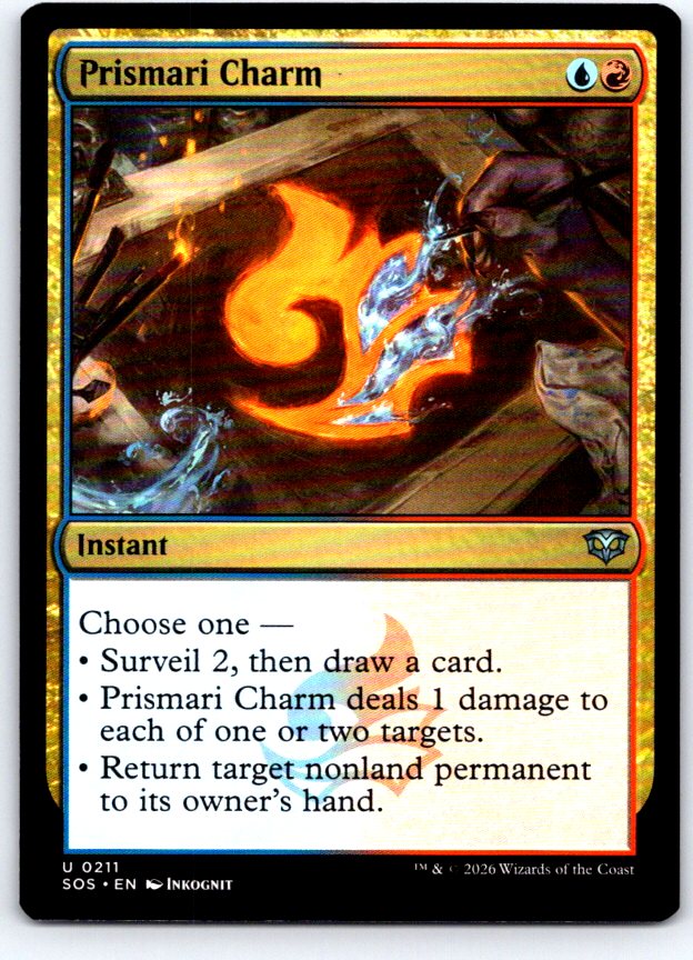 Prismari Charm 211 Uncommon Secrets of Strixhaven Magic: The Gathering Near Mint