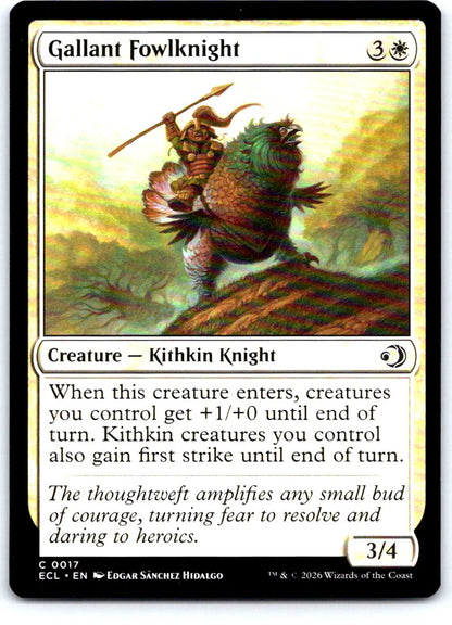 Gallant Fowlknight 17 Common Lorwyn Eclipsed Magic: The Gathering Near Mint