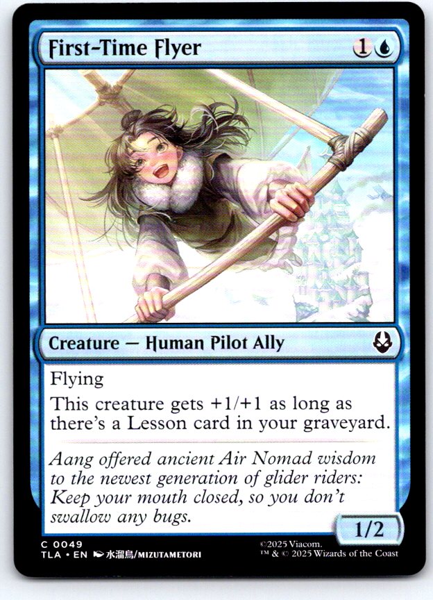 First-Time Flyer 49 Common Avatar: The Last Airbender Magic: The Gathering NM