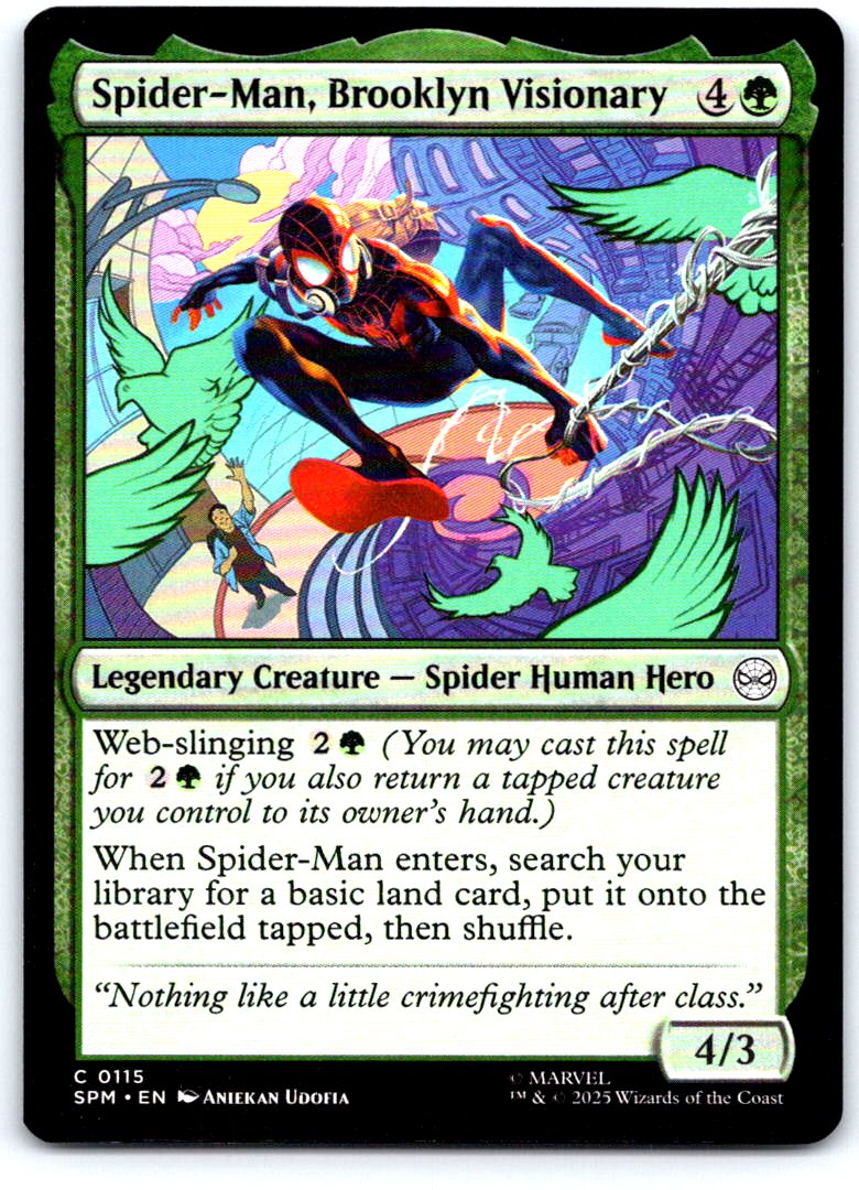 Spider-Man, Brooklyn Visionary 115 Marvel's Spider-Man Magic: The Gathering NM