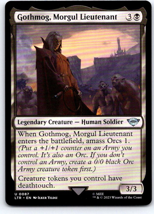 Gothmog, Morgul Lieutenant 87 Universes Beyond: LOTR Magic: The Gathering NM