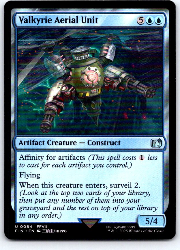 Valkyrie Aerial Unit 84 Uncommon FINAL FANTASY Magic: The Gathering Near Mint