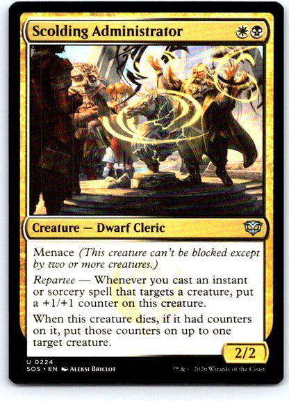 Scolding Administrator 224 Secrets of Strixhaven Magic: The Gathering NM