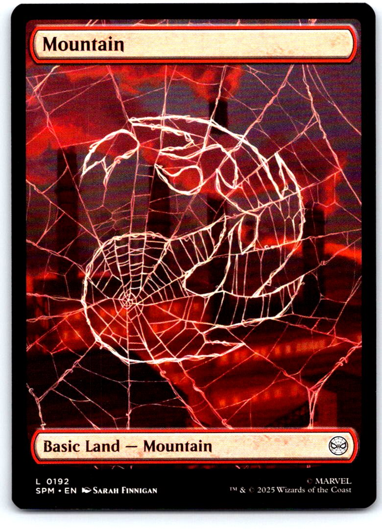 Mountain (0192) 192 Land Marvel's Spider-Man Magic: The Gathering Near Mint