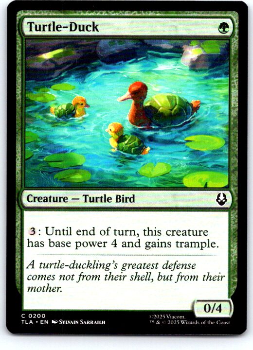 Turtle-Duck 200 Common Avatar: The Last Airbender Magic: The Gathering Near Mint