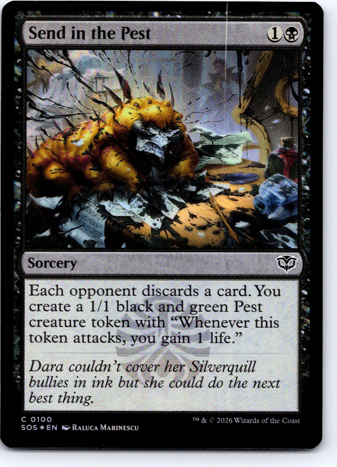 Send in the Pest 100 Common Secrets of Strixhaven Magic: The Gathering Foil NM