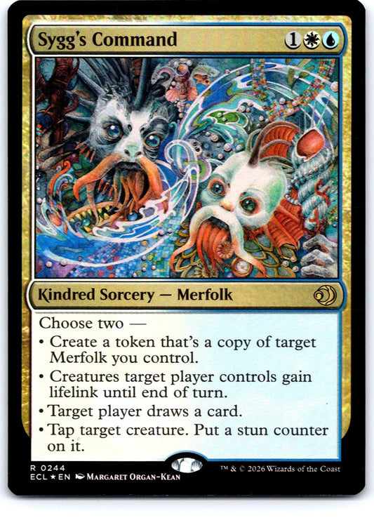 Sygg's Command 244 Rare Lorwyn Eclipsed Magic: The Gathering Foil Near Mint