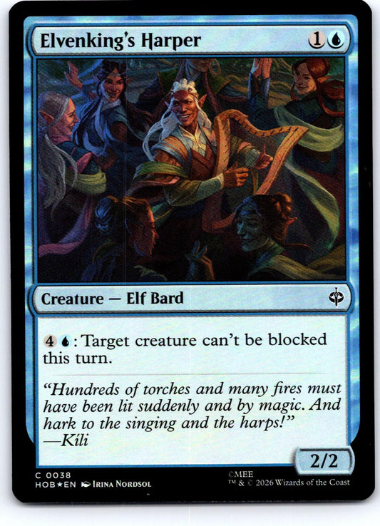 Elvenking's Harper 38 Common The Hobbit Magic: The Gathering Foil Near Mint
