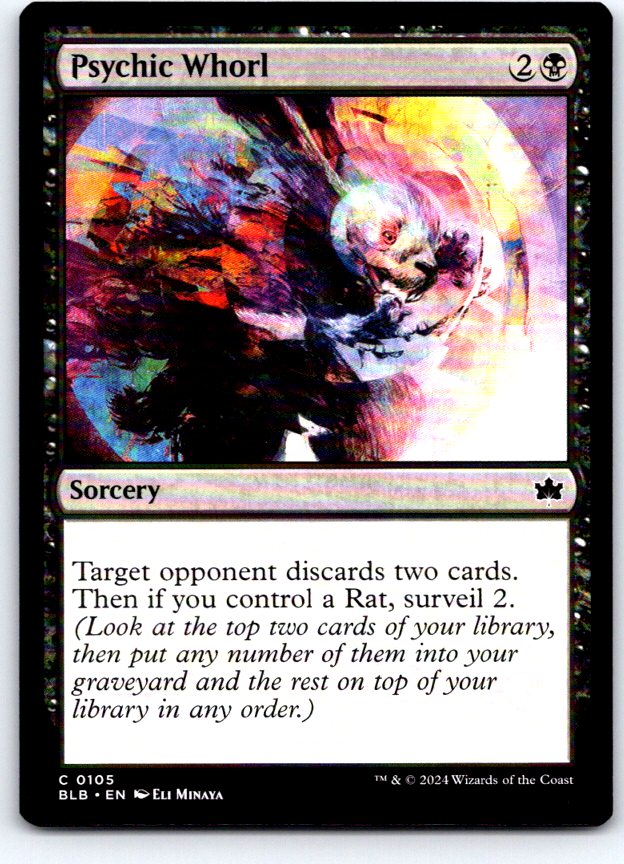 Psychic Whorl 105 Common Bloomburrow Magic: The Gathering Near Mint
