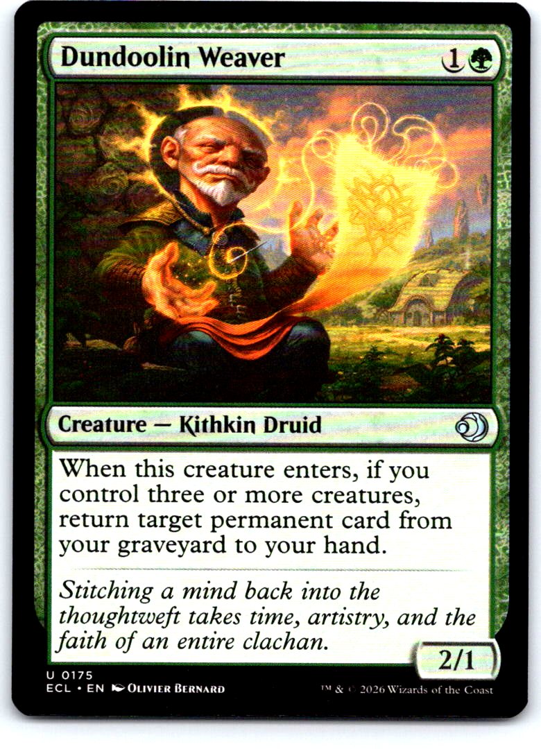 Dundoolin Weaver 175 Uncommon Lorwyn Eclipsed Magic: The Gathering Near Mint